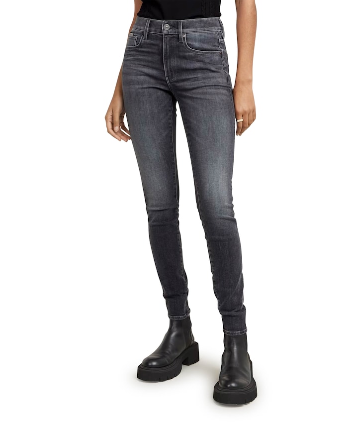 3301 Skinny Wmn dames jeans zwart