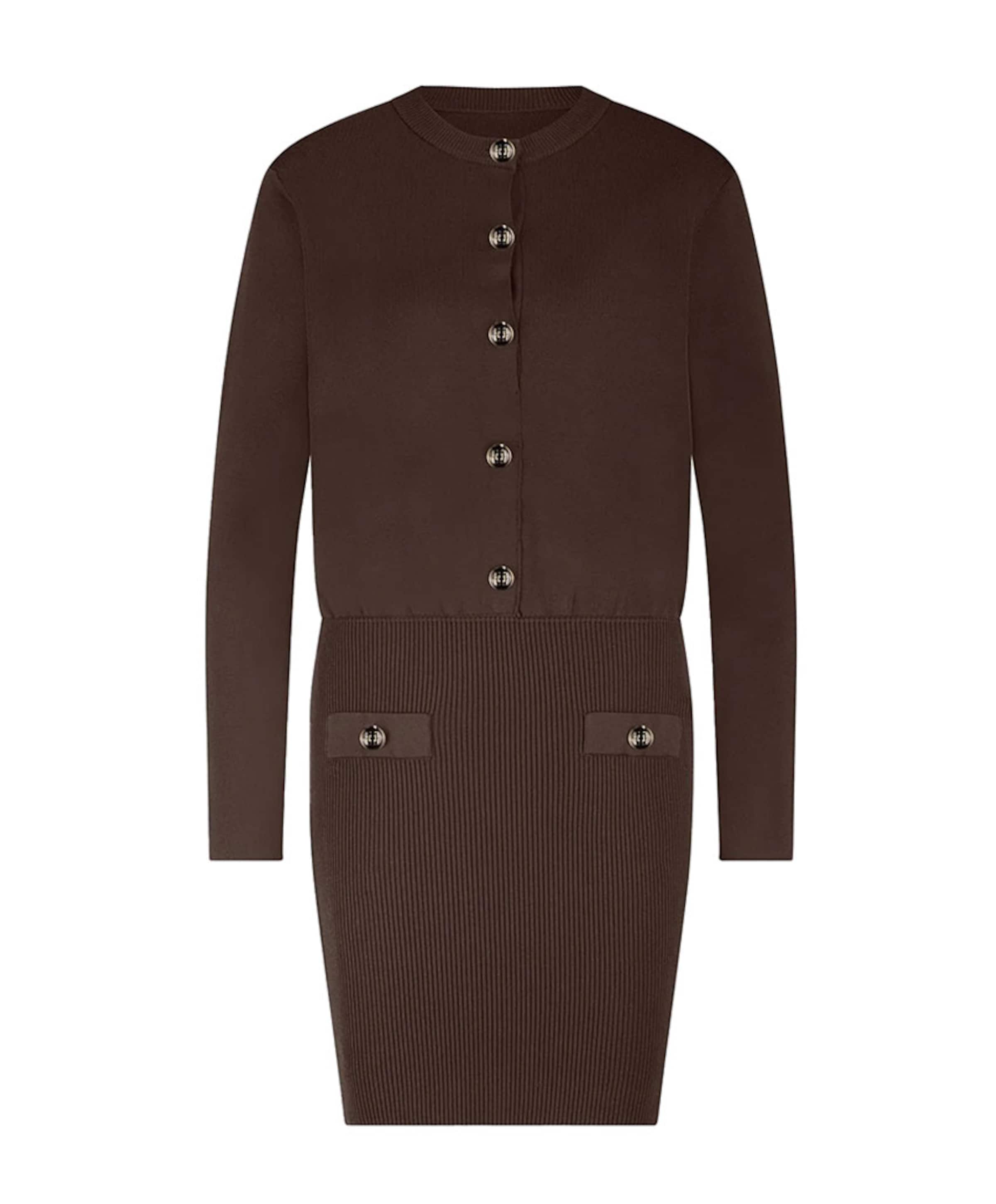 Dames jurk bruin