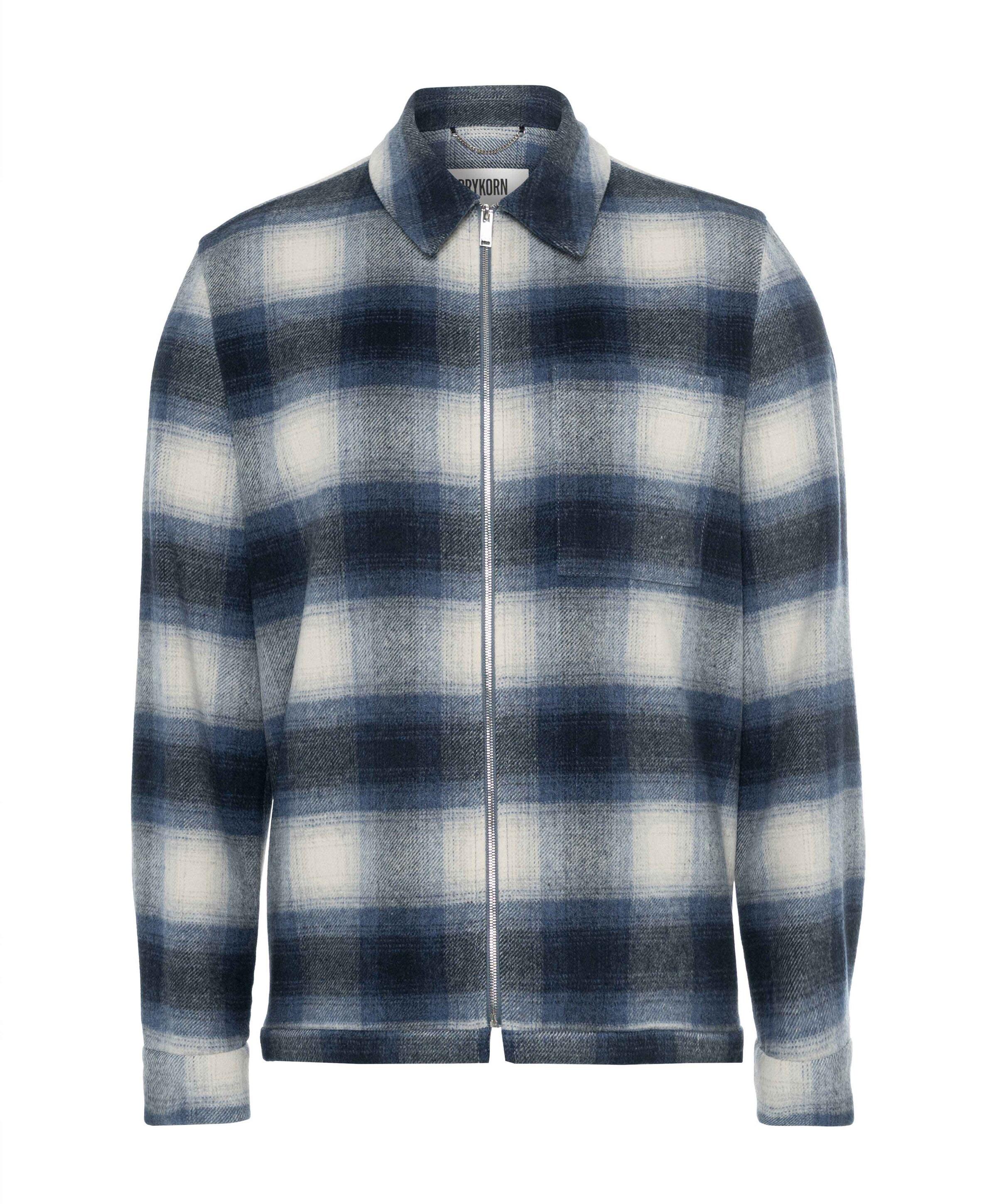 Heren overshirt blauw