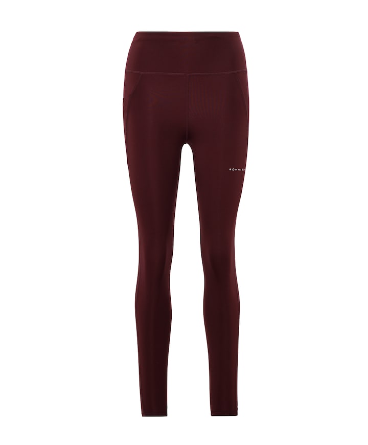 Flattering High Waist Tights dames tights bordeaux