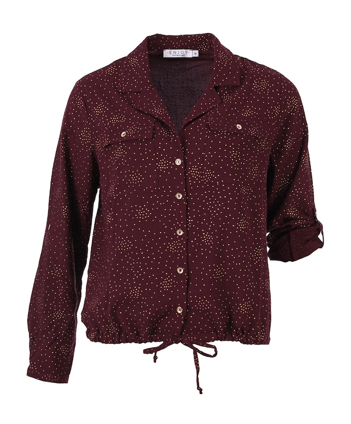 Dames blouse bordeaux