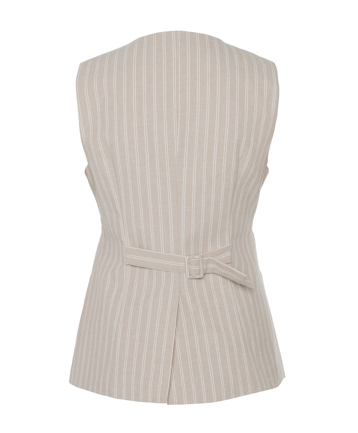 Dames gilet beige