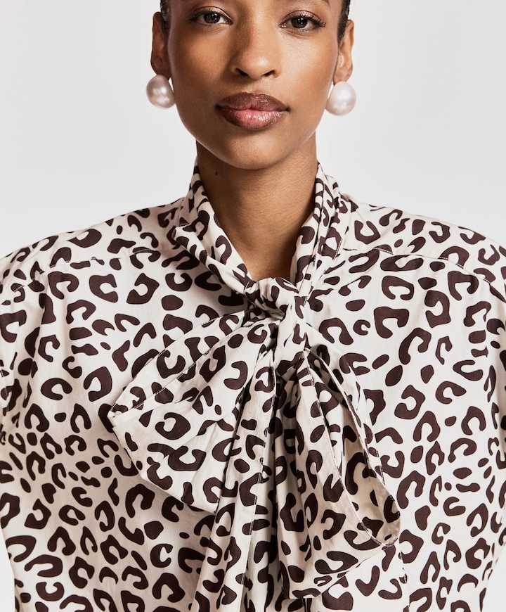 Dames blouse bruin