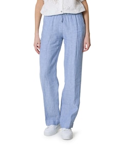 Pia Wide Chic dames broek blauw