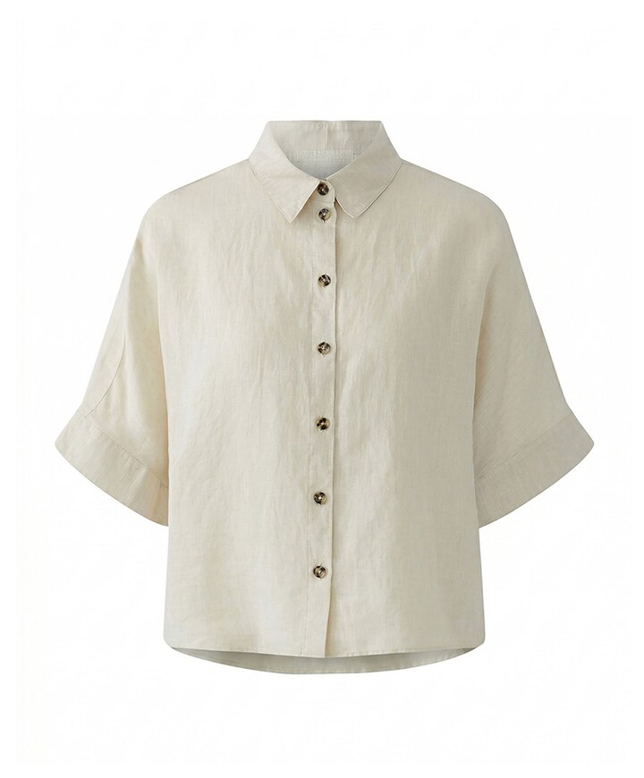 Dames blouse beige