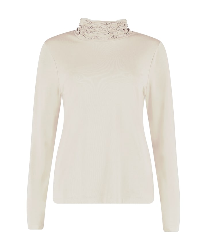 Dames longsleeve beige