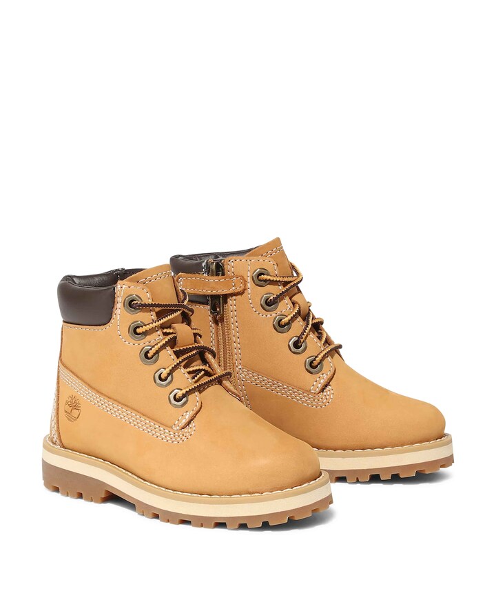 Courma kid traditional 6In jongens veterschoenen bruin