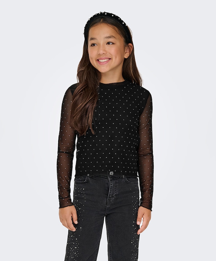 Meisjes longsleeve zwart