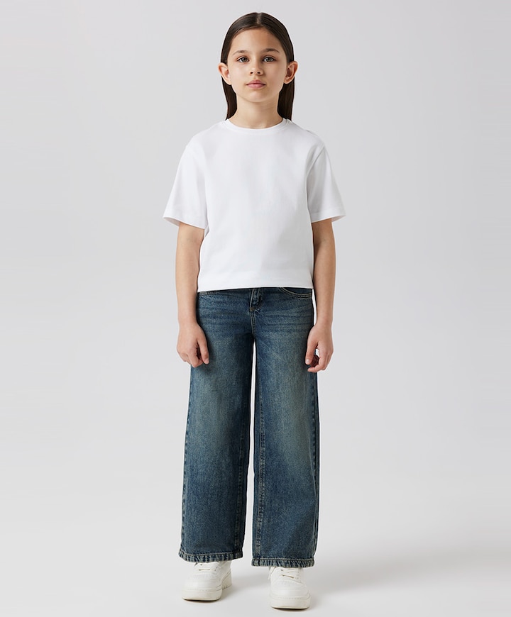 NKFROSE WIDE NOOS jeans blauw