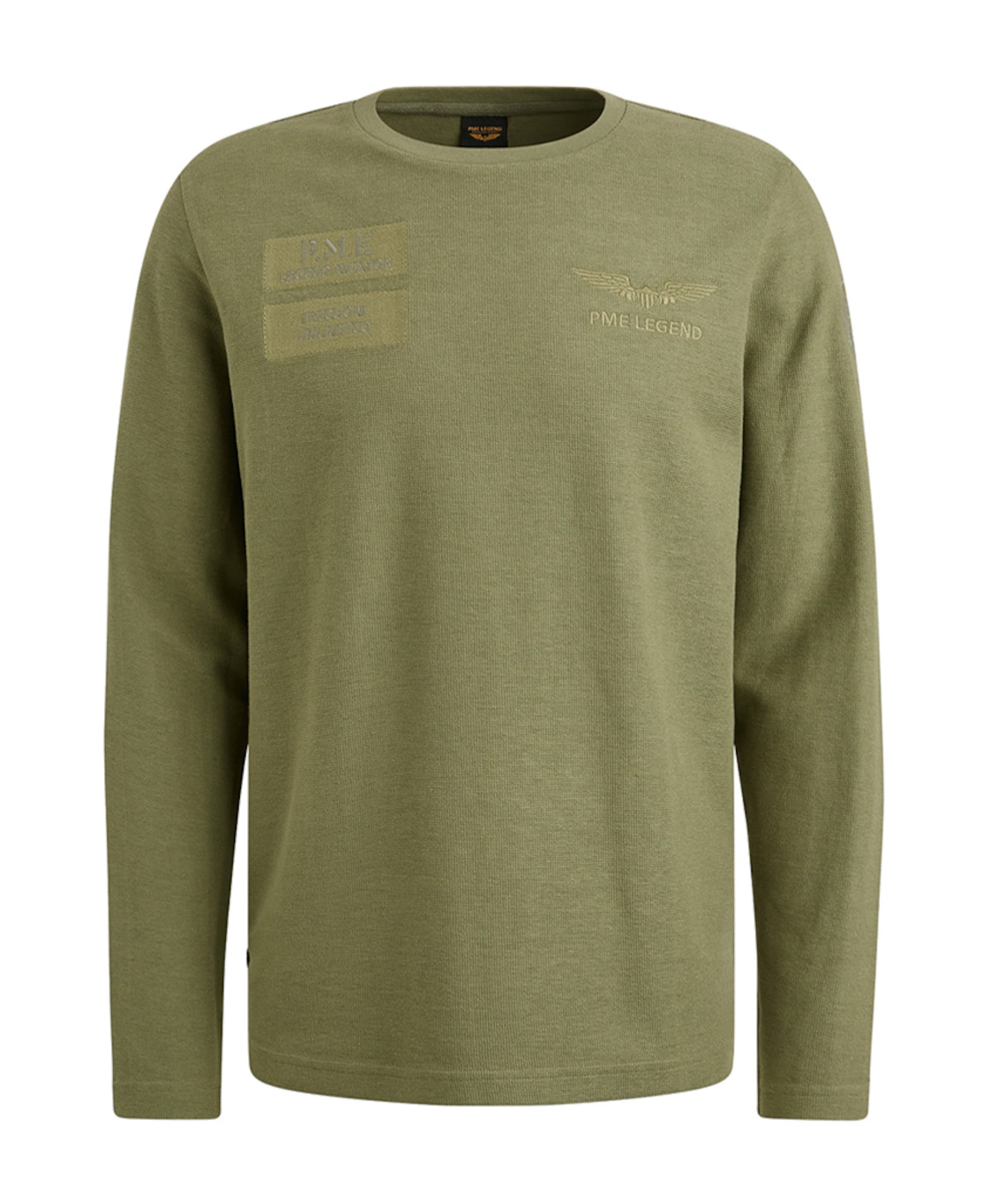 Heren longsleeve groen