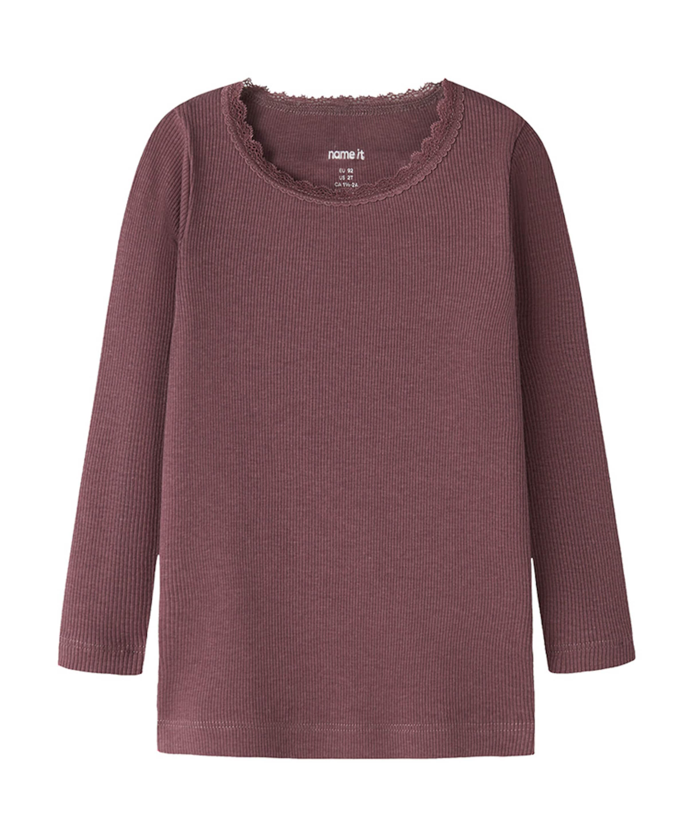 Meisjes longsleeve bordeaux
