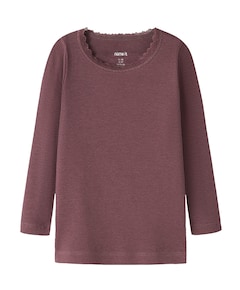 Meisjes longsleeve bordeaux