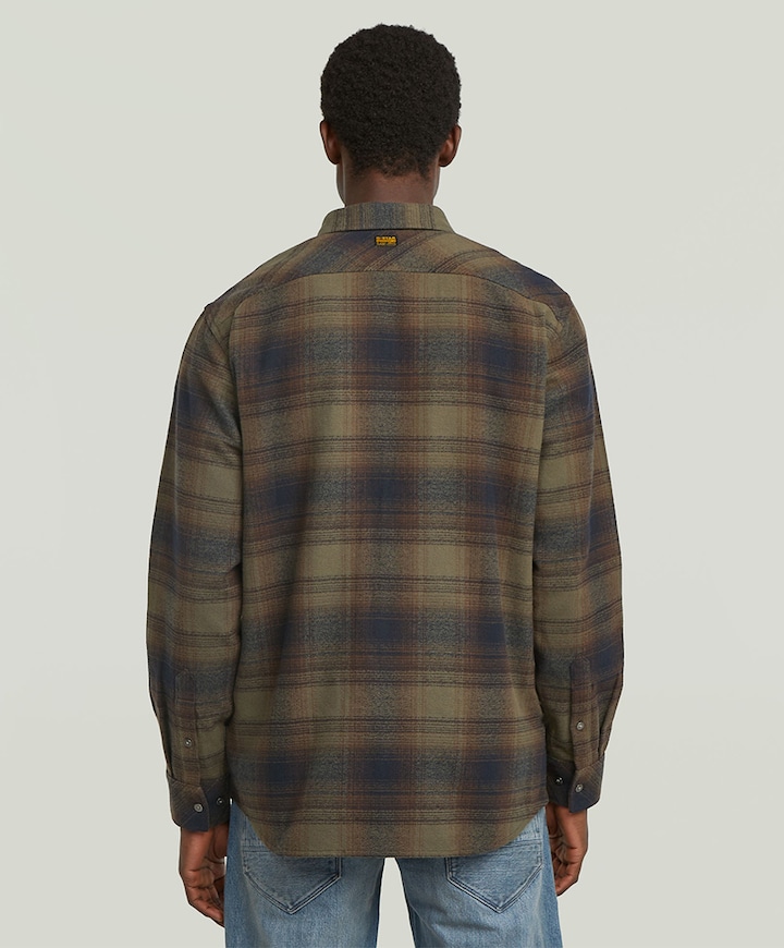 Overhemd lange mouw groen