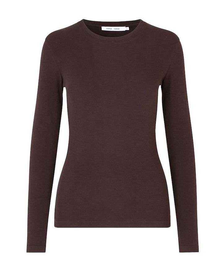 Dames longsleeve bruin