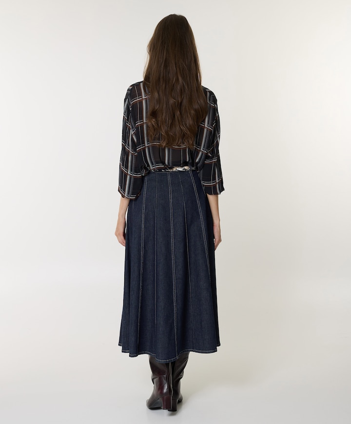 Dames rok blauw