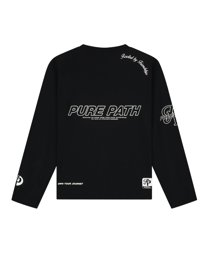 Heren longsleeve zwart