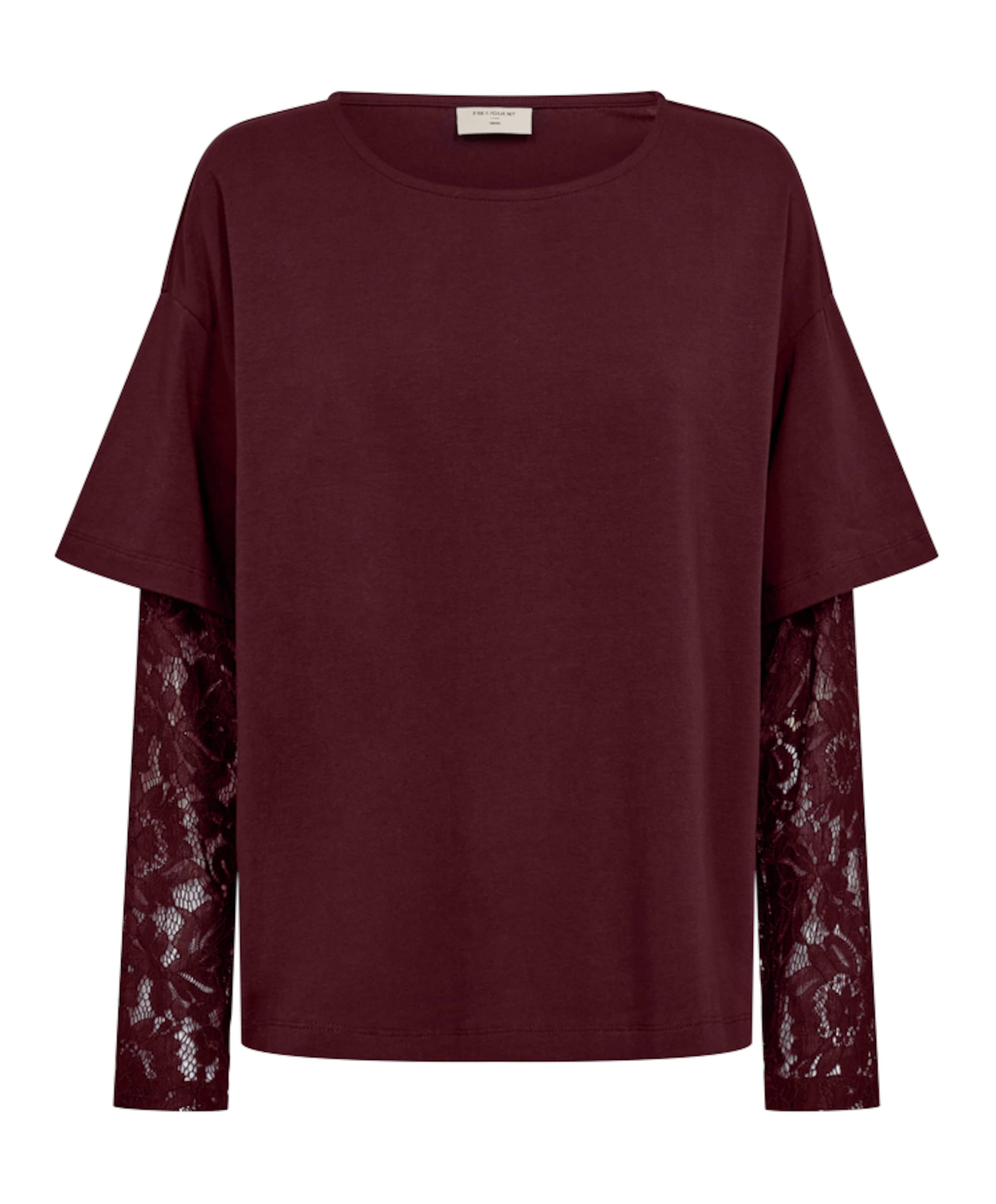 Dames longsleeve bordeaux