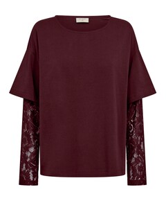 Dames longsleeve bordeaux