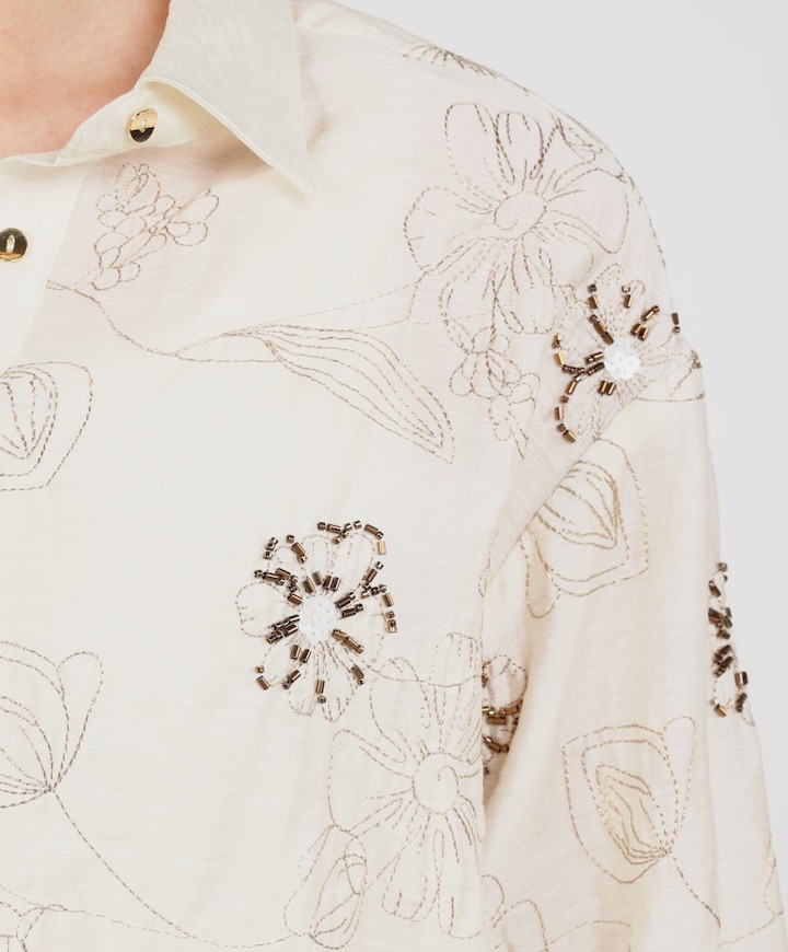 Dames blouse ecru
