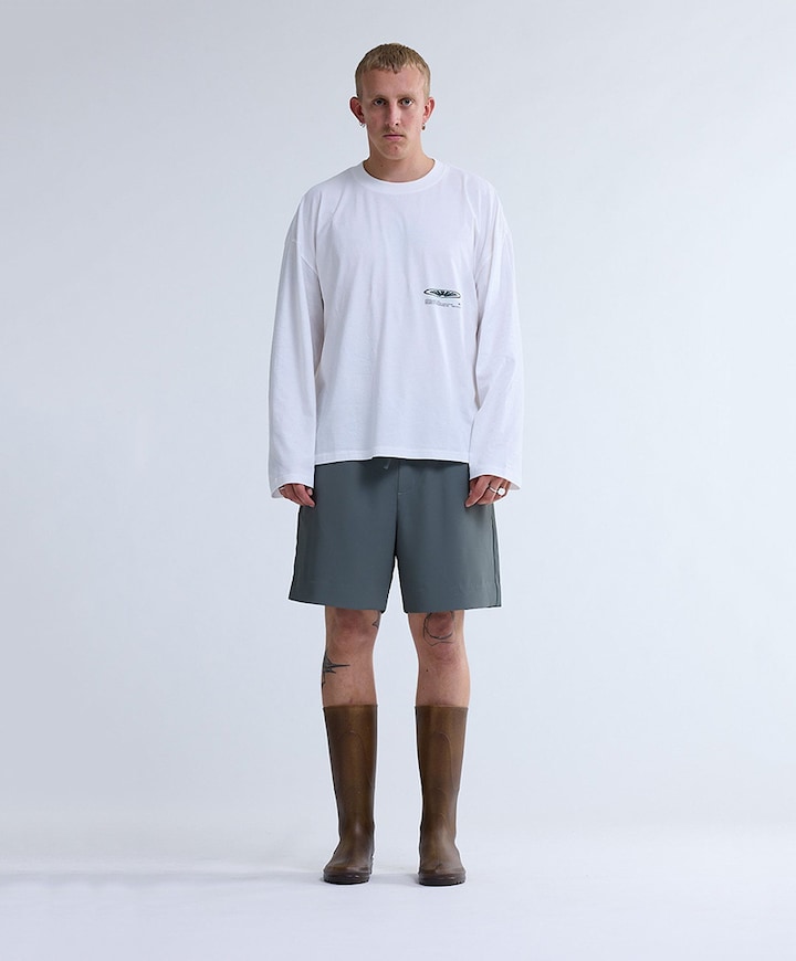 Heren longsleeve wit