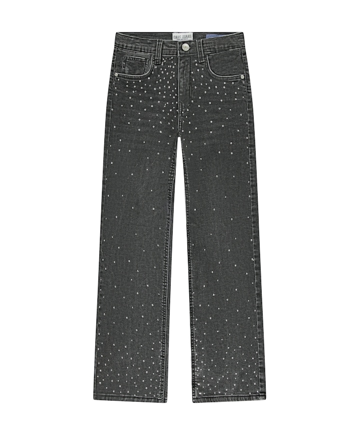 YARA Den. Blue Used jeans zwart