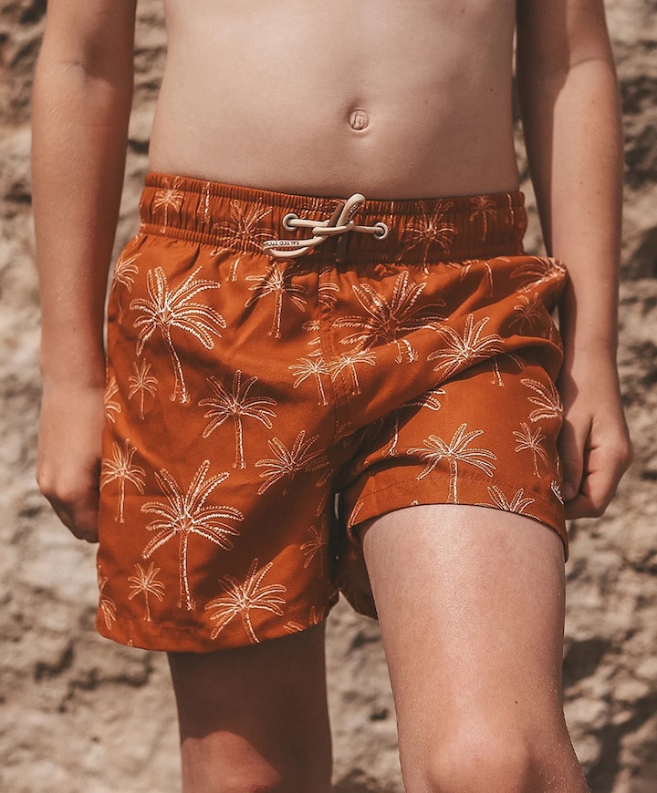 Jongens zwemshort brique