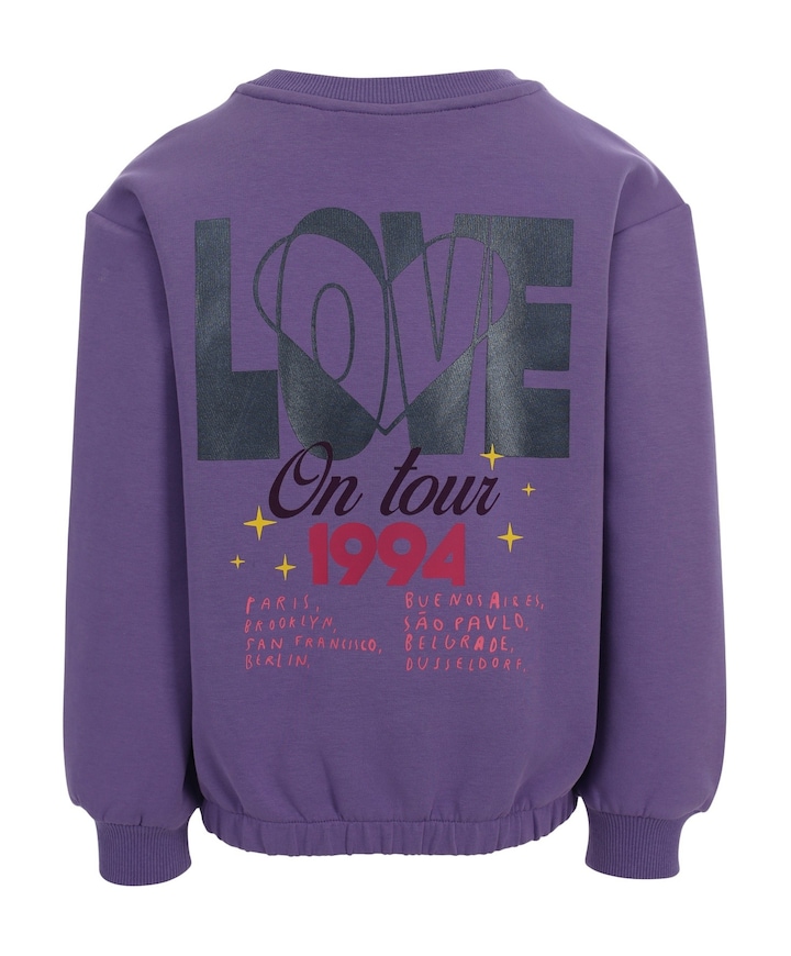 Meisjes sweater paars