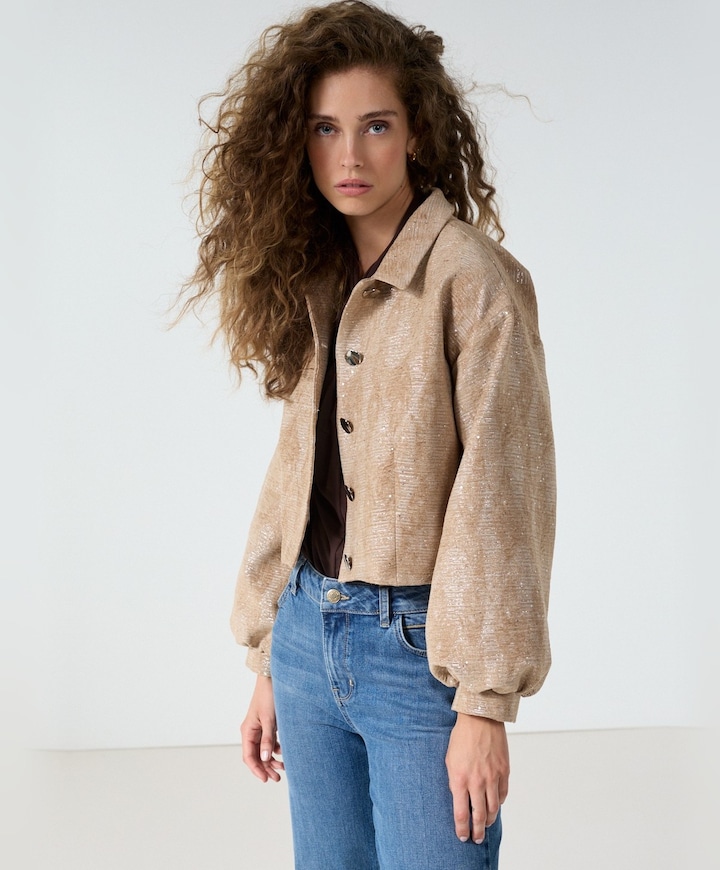 Dames jas beige