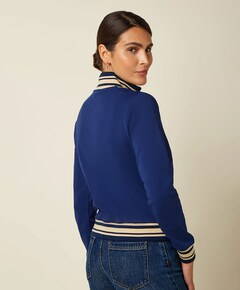 Dames vest blauw