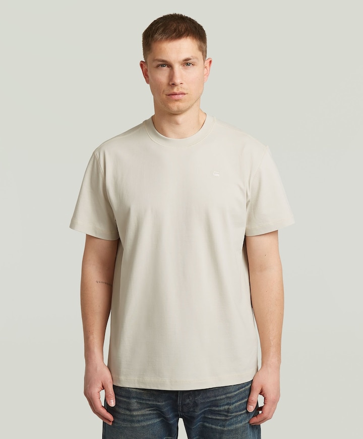 Heren T-shirt ecru