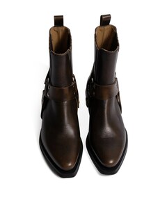 Texan buckle westernlaarzen bruin