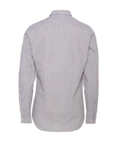 Heren overhemd lange mouw bruin