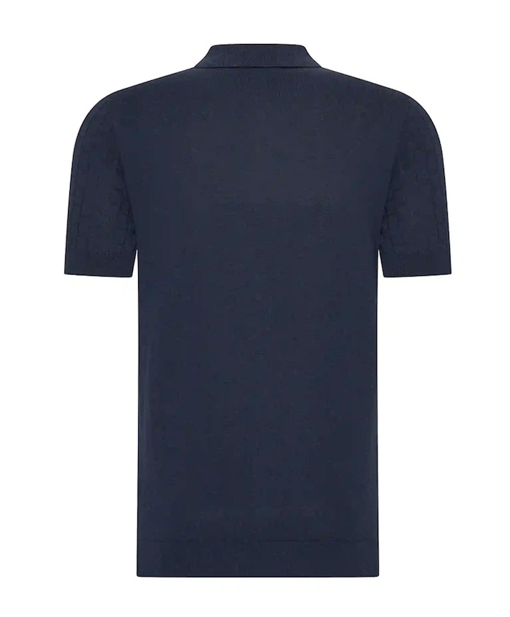 Heren polo blauw
