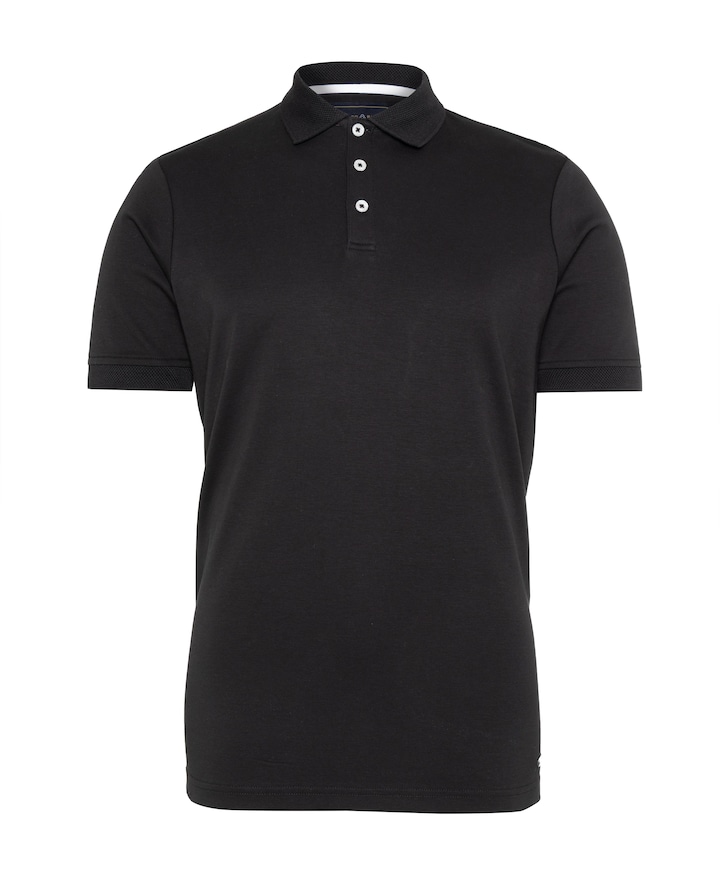 Heren polo zwart