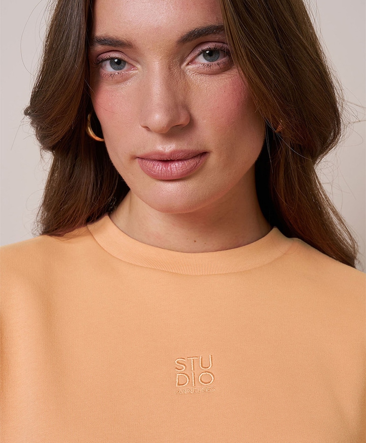 Dames sweater oranje