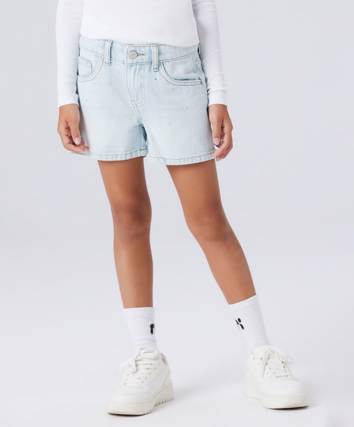 NKFROSE REG DNM 6042-AC NOOS meisjes korte broek blauw