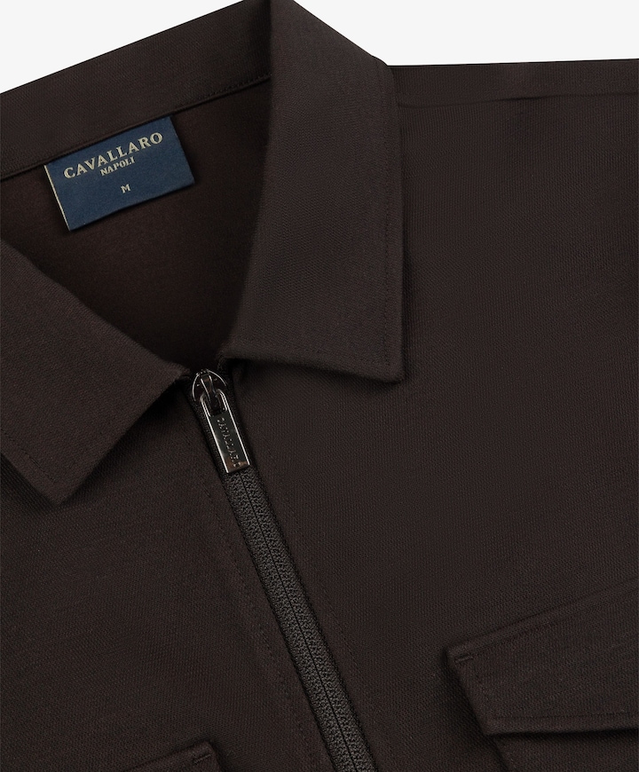 Heren overshirt bruin