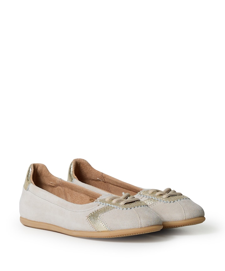 Temple dames ballerina's beige