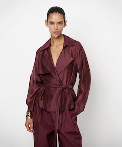 Dames jas bordeaux