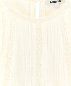Meisjes blouse lange mouw ecru