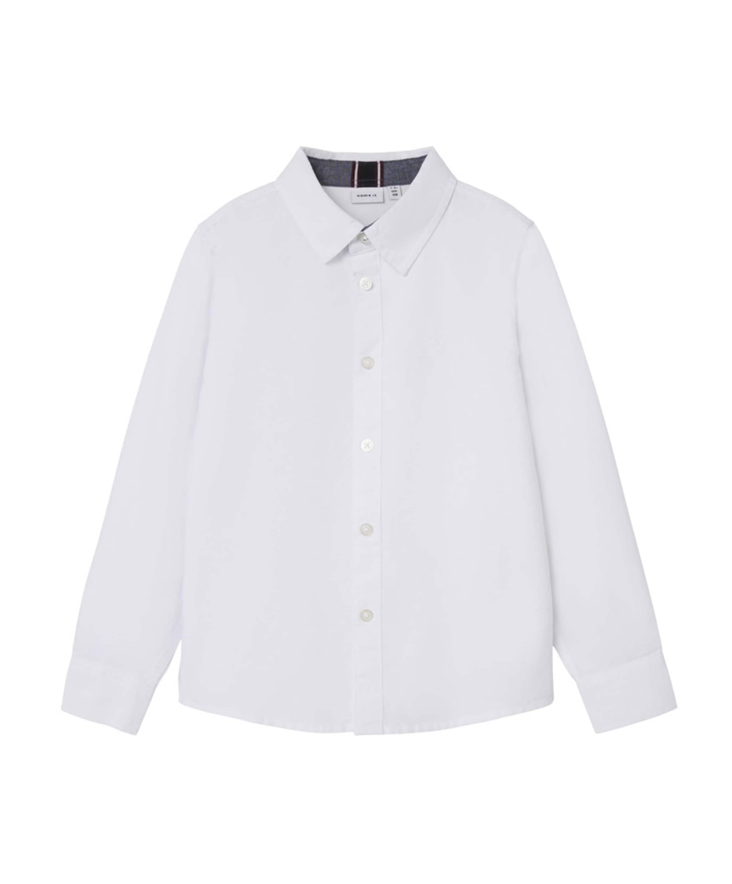 Jongens overhemd lange mouw wit
