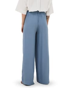 benji viscose pants dames broek blauw