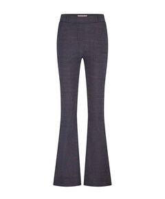 Flair check broek grijs