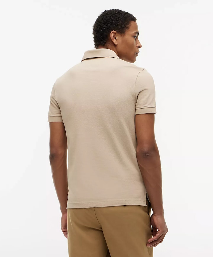 Heren polo beige