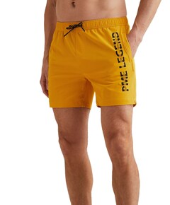 AIRFRAME SWIMSHORTS BIG LOGO PRINT heren zwembroek geel