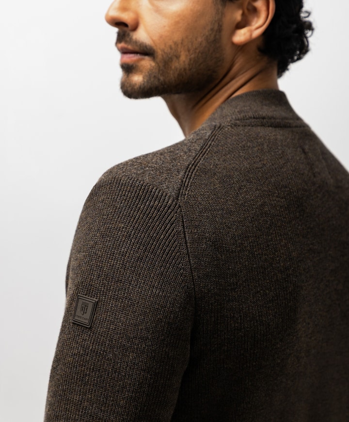 Heren vest bruin