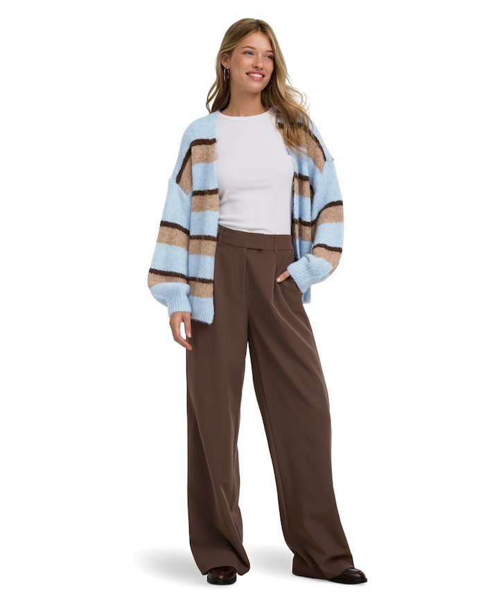 ONLLINDA-BERRY HW STR CC TLR dames broek bruin