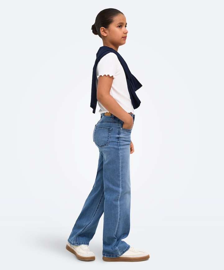 KOGJUICY-WAUW HW WIDE DNM GUA113 NO meisjes jeans blauw