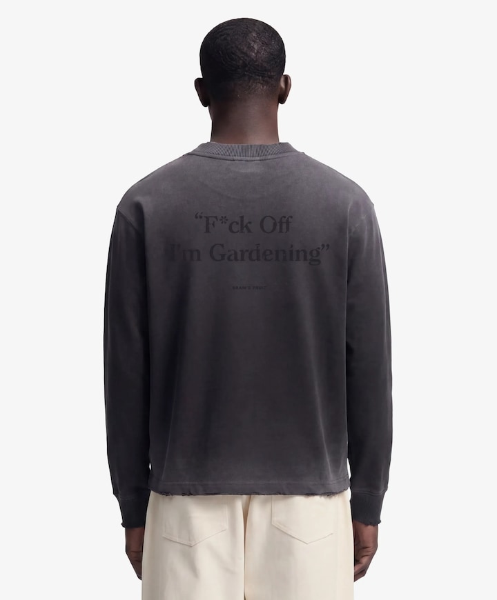 Heren longsleeve zwart