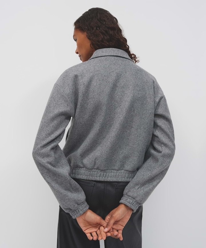 Dames vest grijs